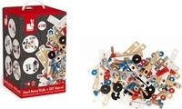 JANOD J06479, JANOD J06479 Brico'Kids Werkbank Zubeh&ouml;rsortiment aus Holz (100 Teile)