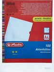 HERLITZ 10843753, HERLITZ 10843753 Aktenh&uuml;lle A4 PP genarbt Economy 100er