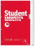 BRUNNEN 1067908, BRUNNEN 1067908 Collegeblock Student Linksh&auml;nder A4 kariert, mit