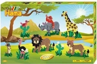 HAMA B&Uuml;GELPERLEN 3041, HAMA B&Uuml;GELPERLEN HAMA 3041 Super Geschenkpackung Safari