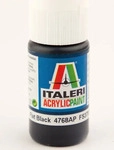 ITALERI 510004768, ITALERI 510004768 IT Acrylfarbe Schwarz matt 20 ml, Grundpreis:
