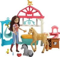 MATTEL HCH37, MATTEL HCH37 Spirit Luckys Tierbaby-Pflegestation mit Pony &...