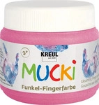 C.KREUL 23120, C.KREUL 23120 MUCKI Funkel-Fingerfarbe Feenstaub-Rosa 150 ml,
