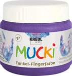 C.KREUL 23121, C.KREUL 23121 MUCKI Funkel-Fingerfarbe Zauber-Lila 150 ml, Grundpreis: