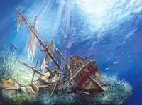 CASTORLAND C-200252-2, Castorland C-200252-2 Sunk Galleon,Puzzle 2000 Teile