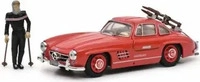 SCHUCO 450376600, SCHUCO 450376600 1:43 MB 300 SL rot mit Ski