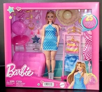 BARBIE HPL78, MATTEL HPL78 Barbie Stylistin und Kleiderschrank (Puppe & Accy)