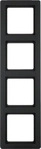 Berker 10146086, BERKER 10146086 Abdeckrahmen 4fach Serie Q.1 anthrazit samt
