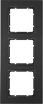 Berker 10136626, BERKER 10136626 Abdeckrahmen 3fach Serie B.7 anthrazit matt