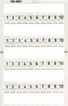 Wago 793-5502, WAGO 793-5502 WMB-Beschriftungskarte bedruckt 1 ... 10 Aufdruck