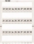 Wago 793-5504, WAGO 793-5504 WMB-Beschriftungskarte bedruckt 21 ... 30 Aufdruck