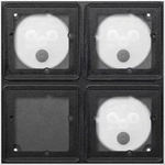 Gira 5508910, GIRA 5508910 System 106 Aufputz-Geh&auml;use 2 x 2fach Anthrazit