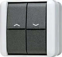 JUNG 839VW, JUNG 839VW Jalousietaster 1-pol (1 Antrieb) 10 A 250 V IP 44 WG 800