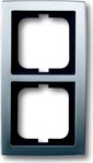 Busch-Jaeger 2CKA001754A4105, BUSCH-JAEGER 1722-80 Abdeckrahmen 2fach solo chrom matt