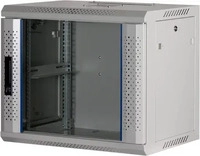 Rockstable RS19-6409W, Rockstable 9HE 19" Wandgeh&auml;use Glast&uuml;r Lichtgrau - Basic