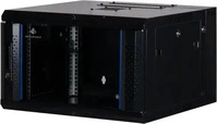 Rockstable RS19-6606, Rockstable 6HE 19" Wandgeh&auml;use Glast&uuml;r Schwarz - Basic Line
