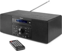 Audizio Prato Musik System mit DAB+ / FM Radio, CD-Player, Bluetooth, USB schwarz