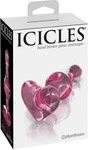 Icicles Glas Anal-Dildo mit Temperatur-Effekt No. 75 rosa 9,5 cm