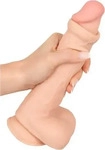 Nature Skin Realistischer Naturdildo mit beweglicher H&uuml;lle und Saugnapf 24,7 cm