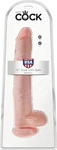 King Cock Realistischer Dildo mit Saugnapf und anatomischer Form 35,6 cm, hell