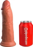 King Cock KCE 8 DD Vibrating Cock Tan