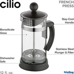 Cilio - Kaffeebereiter Mariella schwarz 6 Tassen 800 ml 1 St&uuml;ck
