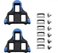 SHIMANO Schuhplatten SM-SH12 SPD-SL Schuhplatte - fester Frontpunkt, blau