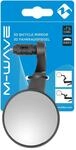M-WAVE Spy Space In XL Fahrradspiegel, links, &Oslash; 80 mm, blendfreies Echtglas,