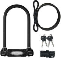 Master Lock B&uuml;gelschloss 8274 Schwarz 13 mm - VdS A+ Fahrradschloss mit Zusatzkabel