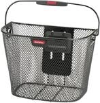 KLICKfix Uni Fahrradkorb schwarz Lenkerkorb 16 L, feinmaschig, h&ouml;henverstellbar,