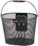 Klickfix Fahrradkorb Oval Plus schwarz ohne Lenkeradapter 25x36x27 cm