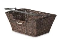 Basil Hinterrad-Korb Capri Flex 40x31x18cm braun Rattan feinmaschig