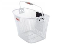 KLICKfix Vorderradkorb engmaschig wei&szlig; 35x25x26 cm