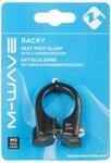 M-Wave Racky Sattelklemme 31,8 mm Alu schwarz mit M5-Gewinde&ouml;sen f&uuml;r Gep&auml;cktr&auml;ger