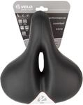 Velo Newport Gemini Damen-Fahrradsattel, schwarz/grau, 245x212 mm, Memory Foam,