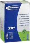 Schwalbe 1432021000, Schwalbe Fahrradschlauch AV7 20 Zoll f&uuml;r Reifen 40/62-406 mit