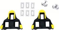 Shimano SM-SH11 SPD-SL Pedalplatten gelb (Paar) - pr&auml;ziser Rennrad-Klick f&uuml;r