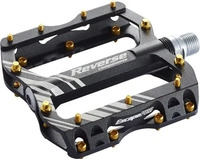 Reverse 211584, Reverse Pedal MTB Escape Pro AL6061 Alu-Pinks schwarz/gold