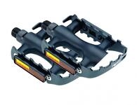 Point MTB-Pedale Kunststoff-Alu, CrMo-Achse, Kugellager, 9/16&Prime;, schwarz, 1...