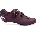 Sidi ROAD Wire 2S wine 44,5 weinrot - steifer Rennradschuh mit Carbonsohle
