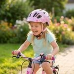 Cratoni Kinderhelm Maxster Kid Herz rosa gl&auml;nzend XS/S 46 bis 51cm