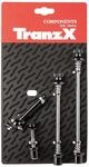 Messingschlager Schnellspanner-Set Schwarz - Achsen mit Diebstahlschutz &