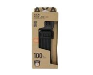 AXA Faltschloss Fold Lite 100 Code 100 Schwarz - leichtes - sicheres Fahrradschloss