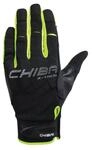 CHIBA Via Ferrata Absolut - Klettersteig- & Radhandschuhe, M, schwarz/neongelb