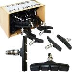 Fibrax Bremsschuhe SH104 V-Brake L70mm 25 Paar symm f&uuml;r Aluminiumfelgen schwarz
