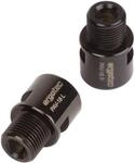 ergotec Humpert Pedal Achsverl&auml;ngerung Paar schwarz 18mm 06019101 - Pedalachsen -