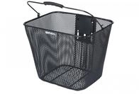 Basil Vorderradkorb Bilbao KF - engmaschiger Stahl, schwarz, BasEasy/KF-Adapter,