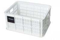 Basil Transportkorb Crate S 17 - 5 Liter Wei&szlig; - robuster Fahrradkorb aus 95 %