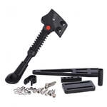 Hebie Lowrider-St&auml;nder 0663 LR E10 Aluminium Schwarz - Flexibel f&uuml;r Tubus