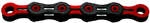 KMC DLC11 GO WAXED Fahrradkette 11-fach 118 Glieder Schwarz-Rot - Langlebig &